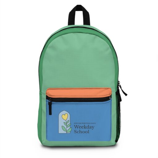 Color Block Backpack | Green, Blue, and Orange
