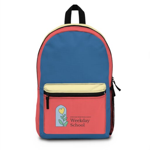 Color Block Backpack | Blue, Red, and Yellow